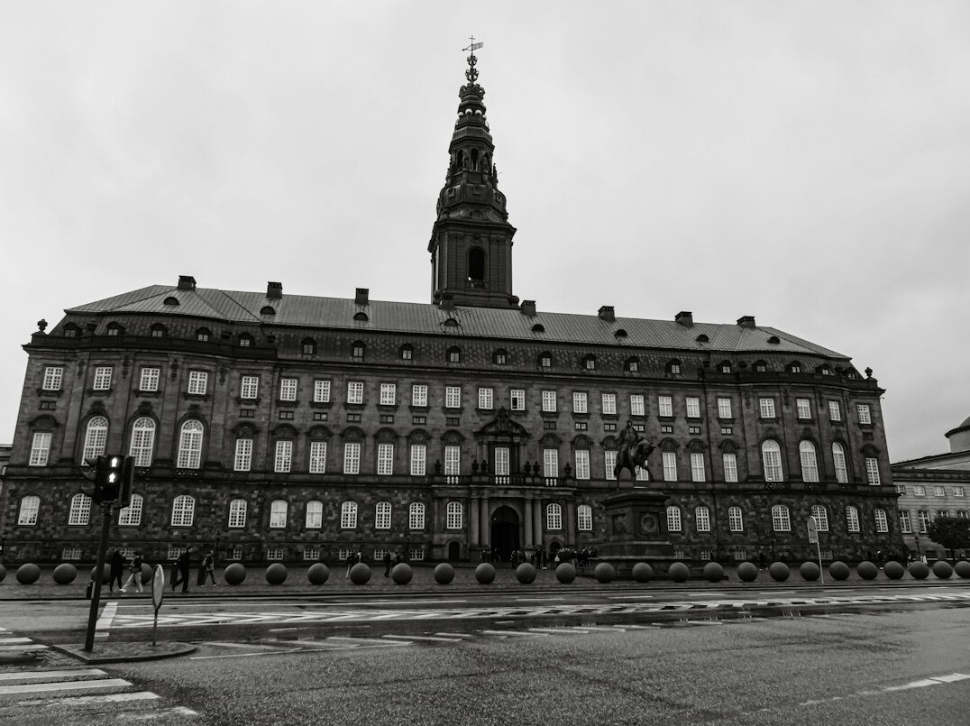 Christiansborg Palace parliament building facade